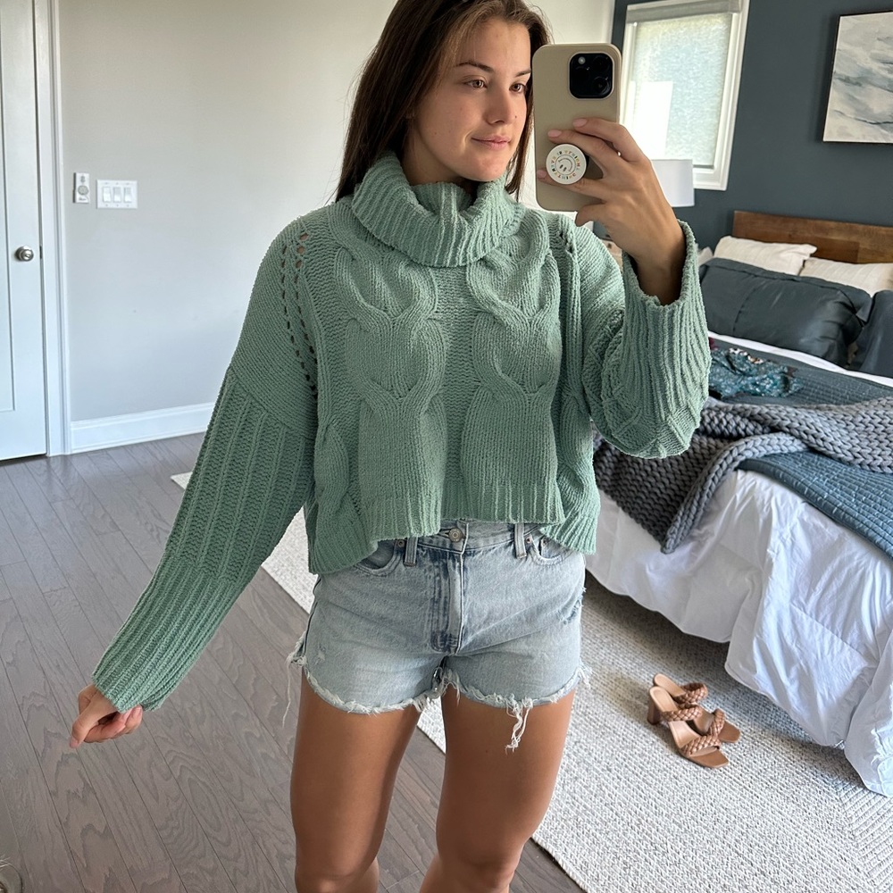 Turquoise sweater